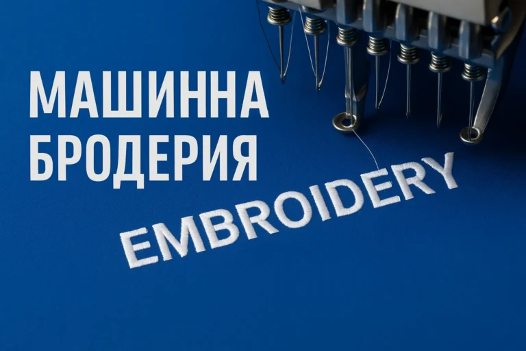 Какво представлява машинната бродерия